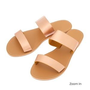 Rose Gold Double Strapped 👡Sandals